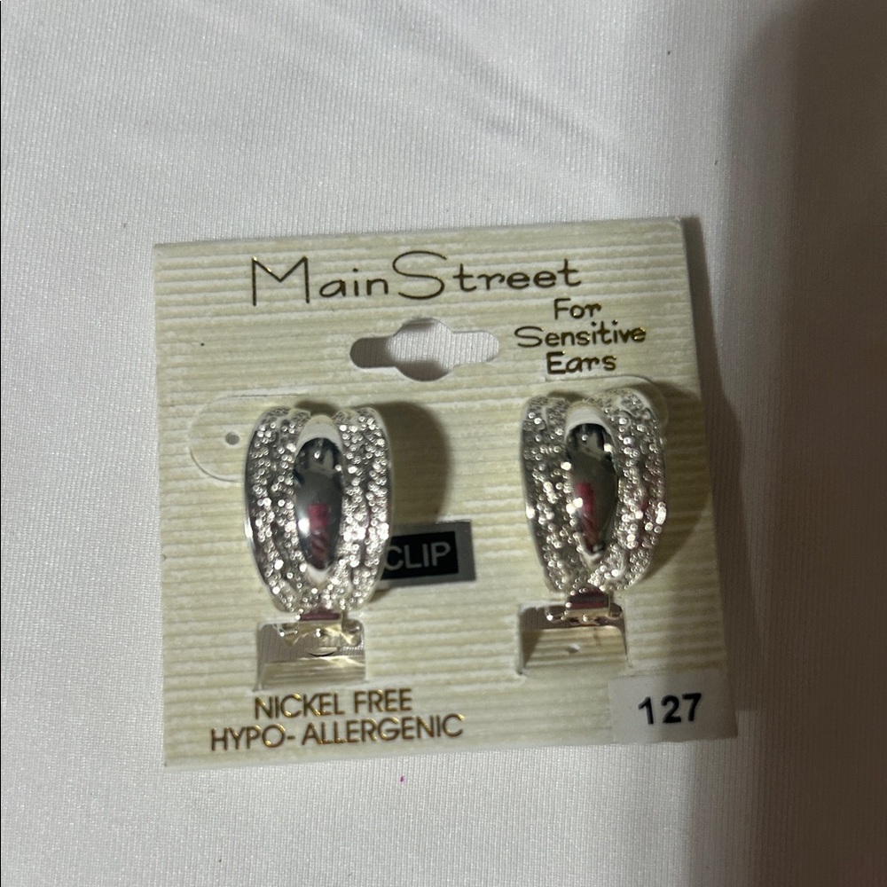 Silver Clip-On Earrings